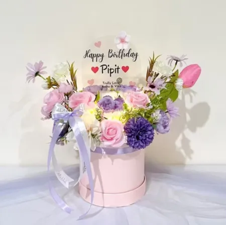 Bloom Box Akrilik Ucapan Ulang Tahun Luwu Utara